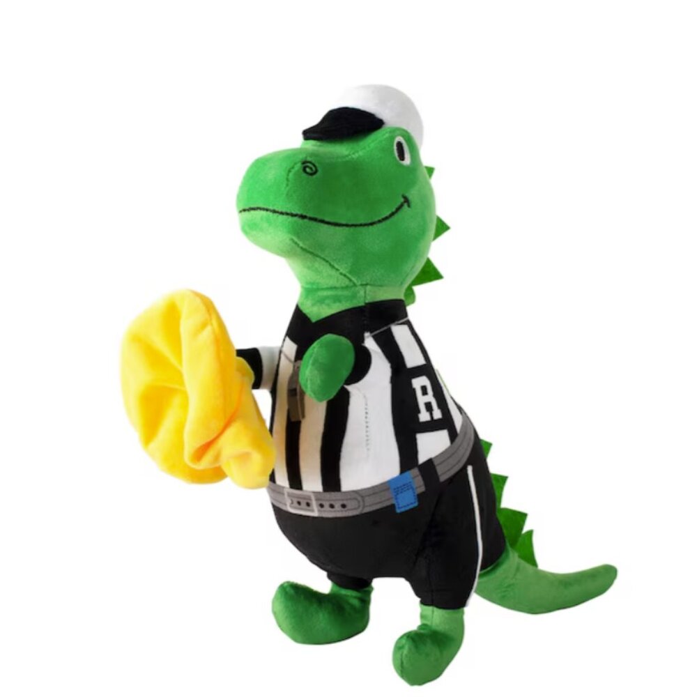 Fringe Studio Wagsdale Green Dinosaur referee Dog Toy